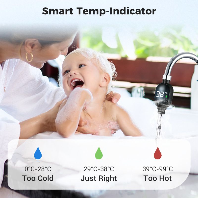 🚿 Buy 1 Get 1 Free🌡️Shower Thermometer-Instant Digital Display, Waterproof & Easy Install for Safe Bathing 👶📦
