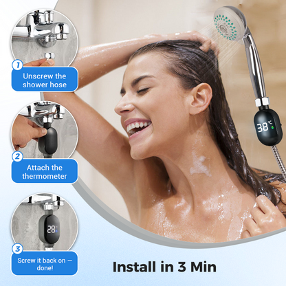 🚿 Buy 1 Get 1 Free🌡️Shower Thermometer-Instant Digital Display, Waterproof & Easy Install for Safe Bathing 👶📦