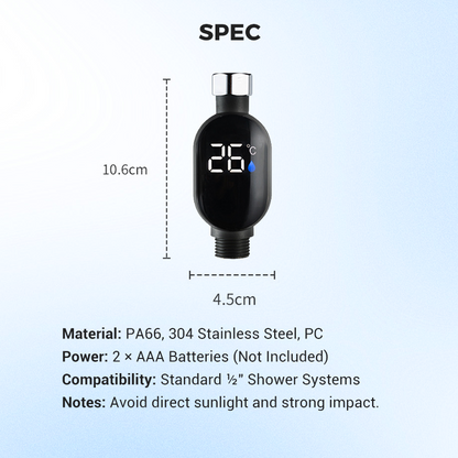 🚿 Buy 1 Get 1 Free🌡️Shower Thermometer-Instant Digital Display, Waterproof & Easy Install for Safe Bathing 👶📦