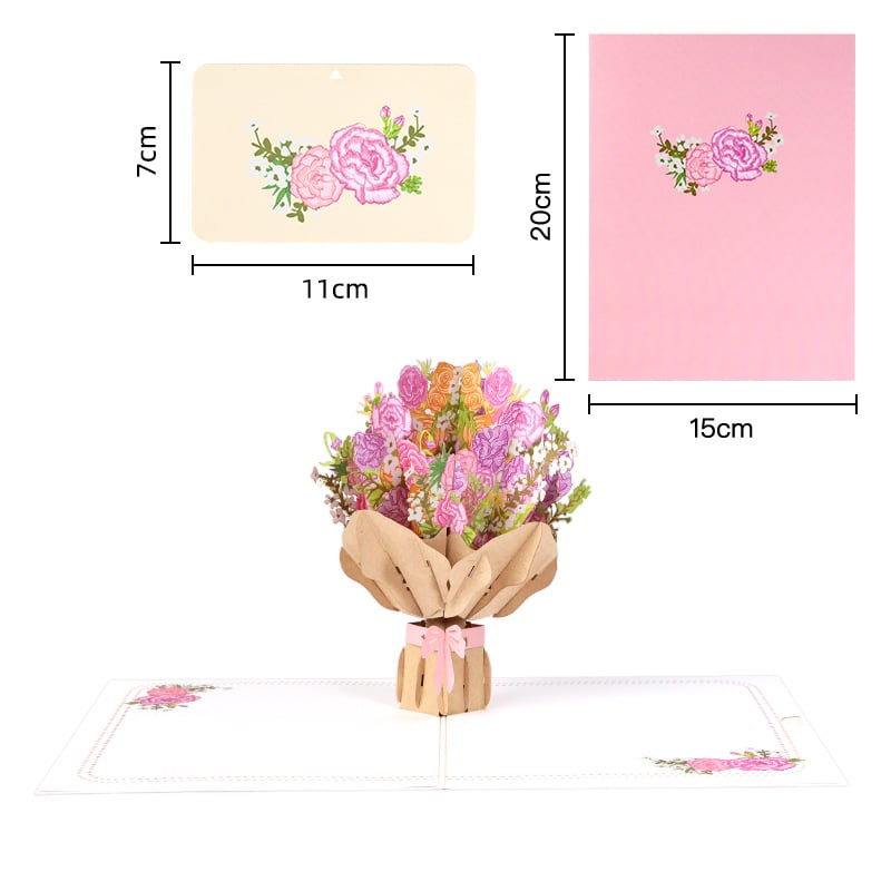 💝Valentine's Day Pre-Sale Save 49%💌Valentine's Day Bouquet Greeting Card💐